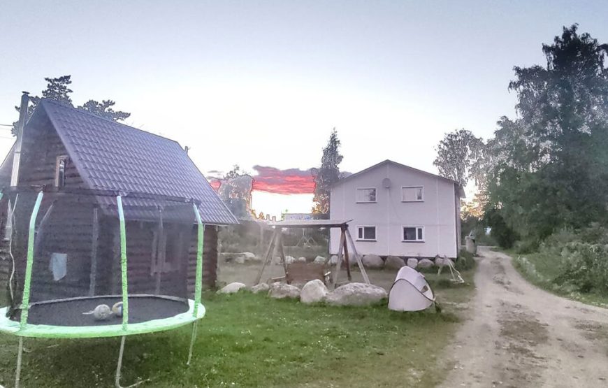 Баня на берегу Вуоксы с пляжем и горячей купелью